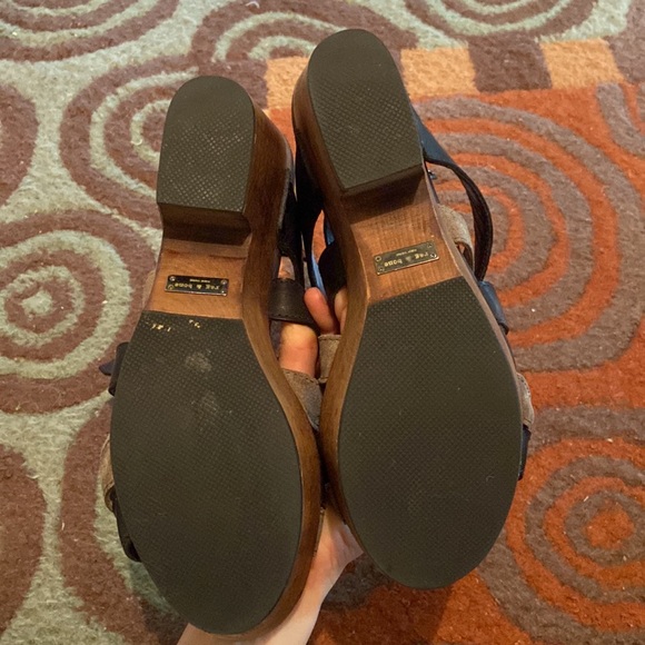 Rag & Bone Addington Wedge Sandals sz 10 - Picture 4 of 9